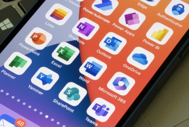 Microsoft 365 apps on mobile device